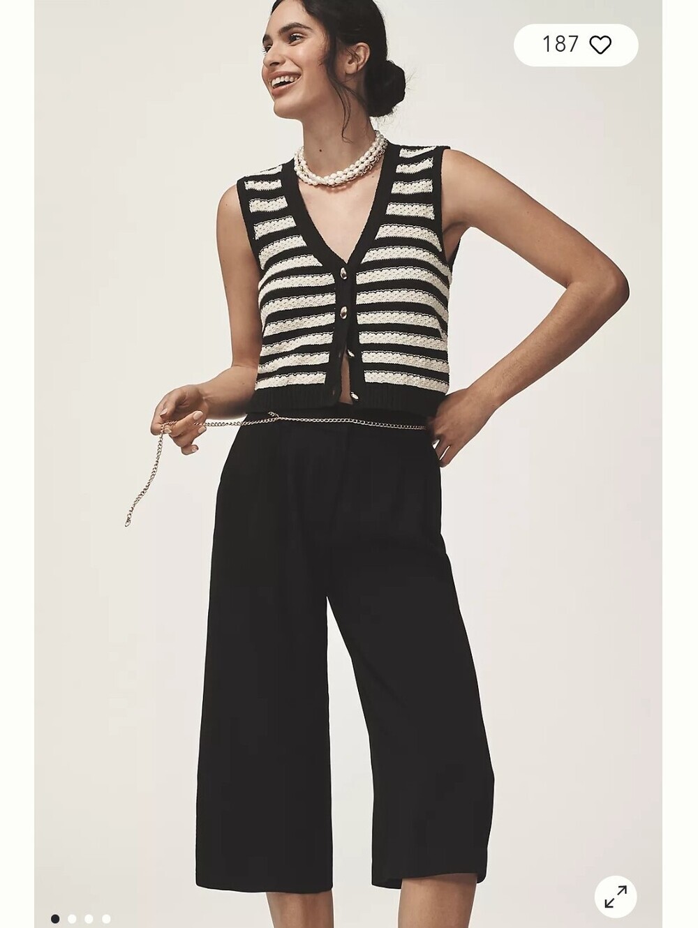 EUC MAEVE PLEATED CULOTTE WIDE LEG TROUSERS SZ S